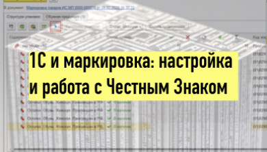 Настройка и работа с Честным Знаком в 1С