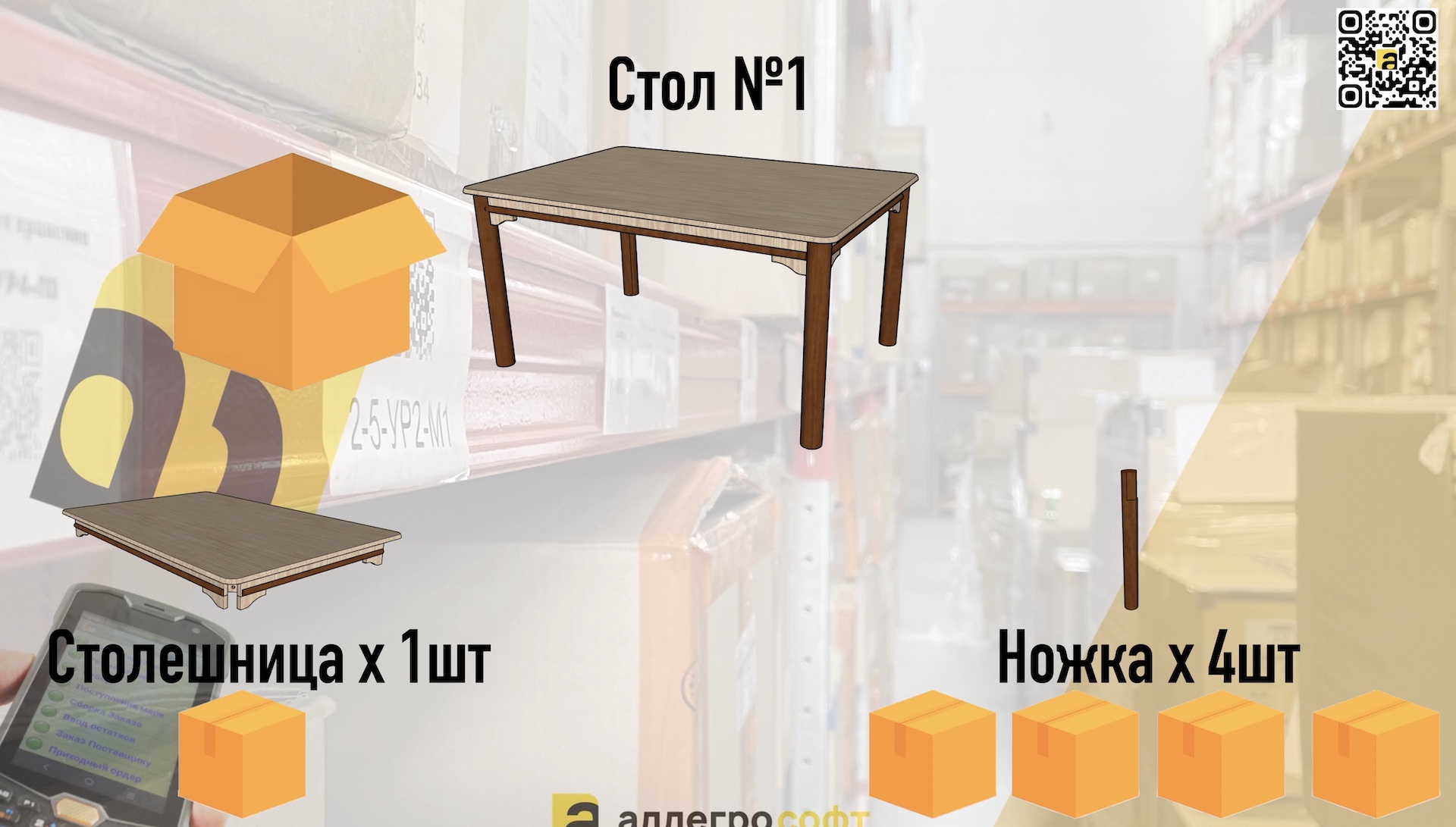 Товар с комплектующими