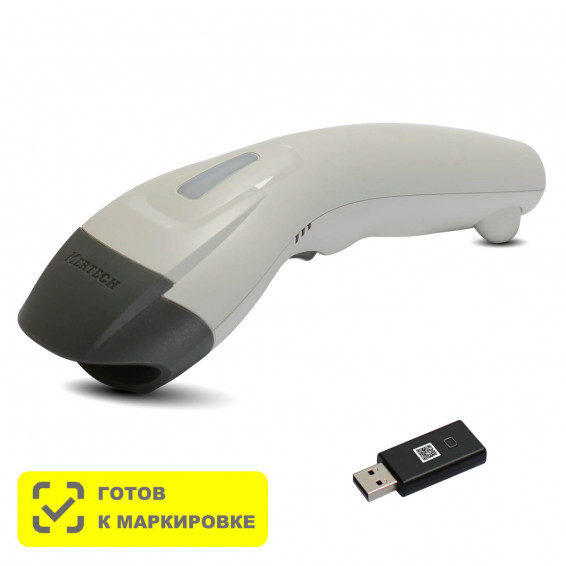 Беспроводной сканер штрихкода MERTECH CL-610 BLE Dongle P2D USB White - 4834 4834