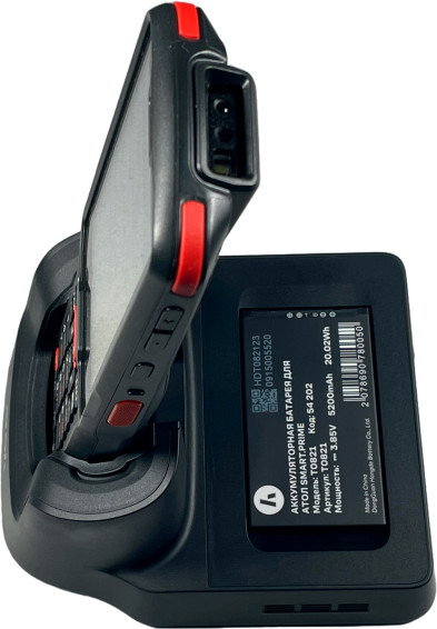 Зарядный кредл на 1 ТСД и 1 АКБ для ТСД Атол Smart Prime (зарядка, обмен данными, слот для доп АКБ) 57109 57109